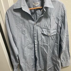 Vintage Giorgio Armani Le Collezioni Striped Dress Shirt Italy 14 1/2 - 32/33
